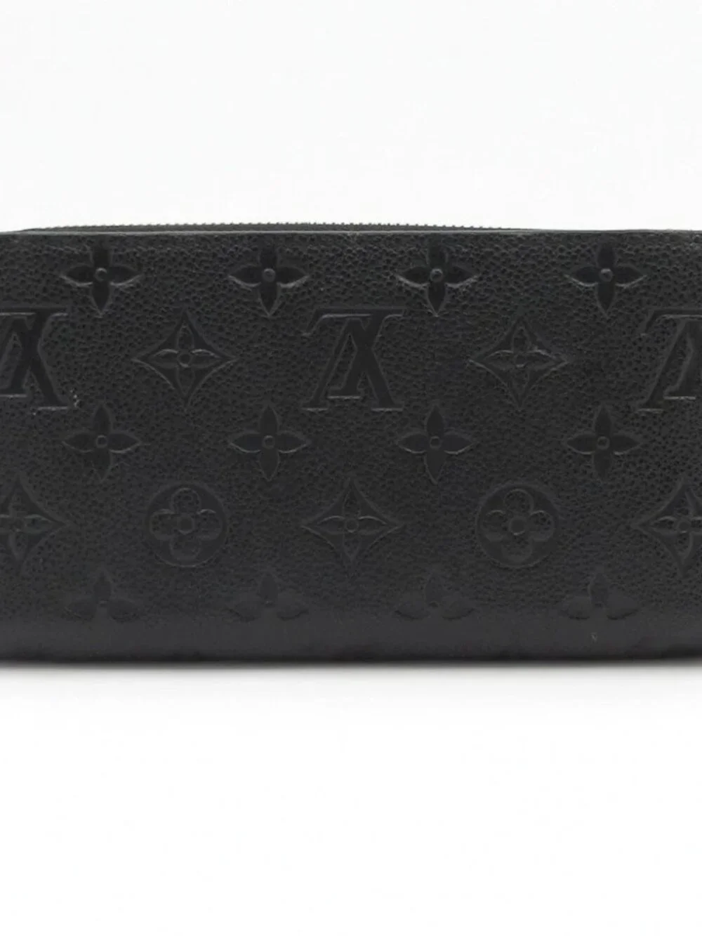 LOUIS VUITTON Zippy Wallet Noir Monogram Empreinte Long Wallet